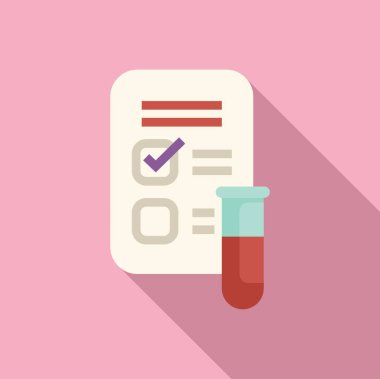 Tıbbi test sonuçları, kan örneğiyle birlikte olumlu bir sonuç gösteriyor.