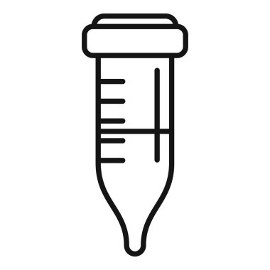 Sıvı dağıtan, sağlık hizmetleri ve tıbbi konular için ideal bir tıbbi damlaların basit cesur taslak simgesi