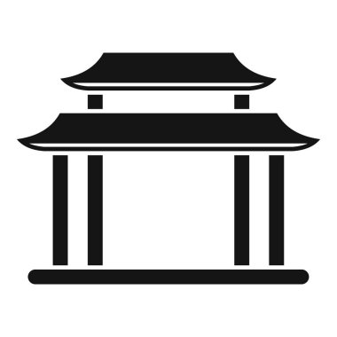 Geleneksel Japon kapısı kutsal bir yere giriş işareti, ziyaretçileri sükunete davet ediyor.