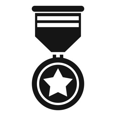 Beyaz arka planda asılı cesaret ve onur madalyası