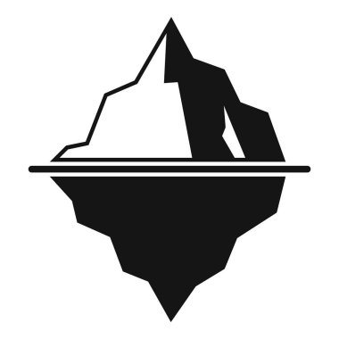 Suyun altında yüzen buzdağı gizli bir tehlikeyi temsil ediyor.