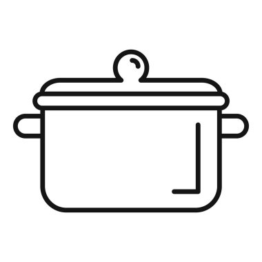 Kapağı açık basit bir tencere, yemek tarifleri ya da mutfak kavramları için mükemmel.