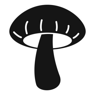 Büyük mantar kalın bir gövde ve geniş bir siluet kapağı ile büyüyor.