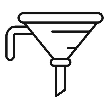 Bir huninin satır simgesi, filtreleme, satış süreci ve veri analizi gibi kavramları temsil eder