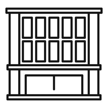 Modern mimariyi yansıtan geniş pencereli ofis binası cephesi