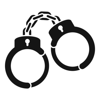 Suçluları tutuklamak için bir çift kelepçe, şüphelileri tutuklamak için polis ekipmanı