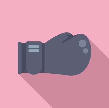 Boks eldiveni ikonu dövüş sporu ve antrenman kavramını temsil ediyor