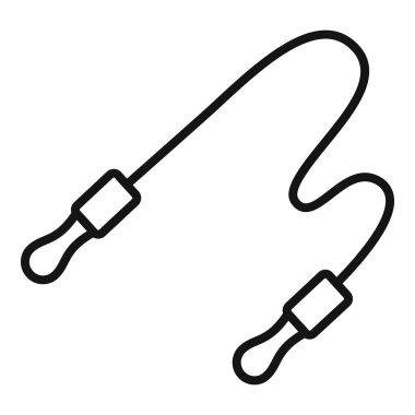 İp atlama simgesi fiziksel aktivite ve egzersiz kavramını temsil ediyor