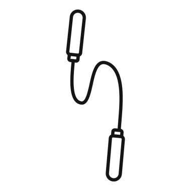 Basit bir ip atlaması çizimi. Formda olmak ya da sağlıklı yaşam tarzı kavramları için mükemmel.