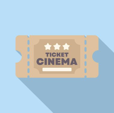 Kağıt bilet. Üç yıldızlı bir sinema salonuna giriş izni.