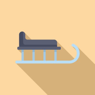 Klasik kış kızağı birinin onu karlı bir tepeden aşağı sürmesini bekliyor.