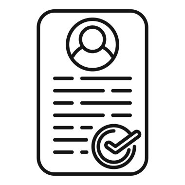 İnsan kaynakları yöneticisi onay işareti simgesiyle iş başvuru formunu onaylıyor