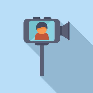 Blogger video içeriğini, düz ve profesyonel görünümlü görüntüleri güvence altına almak için, bir dengeleyiciye bağlı akıllı telefon kullanarak kaydediyor