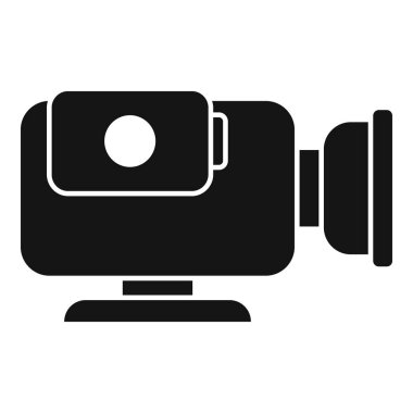 Bir aksiyon kamerasının siyah silueti heyecan verici anları yakalıyor.