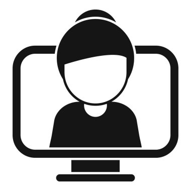 Kadın bilgisayarını ev ofisinden çalışmak için kullanıyor.