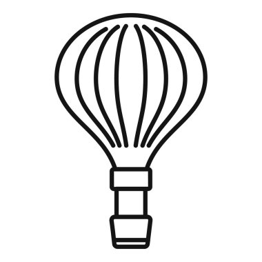 Seyahat ve macera kavramları için sıcak hava balonu çizimi