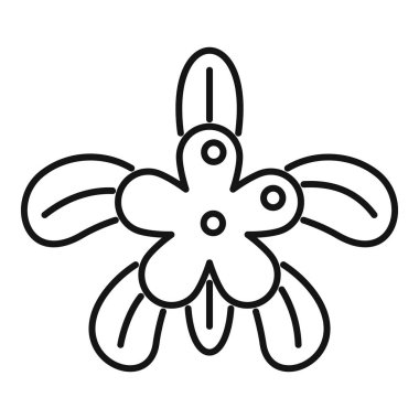 Etrafında yapraklar büyüyen beş yaprak yaprağı çizimi.