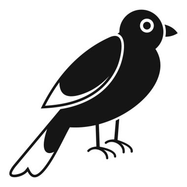 Kuş bakışı minimalist simge kuş bilimi ve vahşi yaşamı gösteriyor