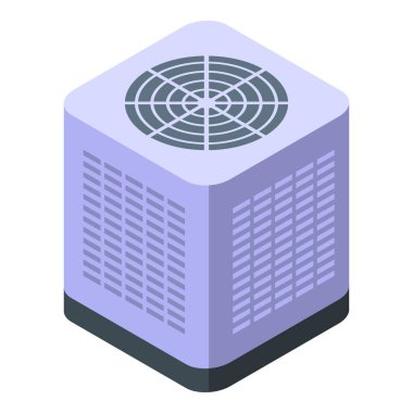 Koşullandırıcı soğutma ısı kontrol makinesi teknolojisi beyaz arka planda duruyor