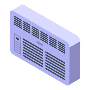 Duvara monte edilmiş klima odayı soğutuyor, rahat ve taze bir ortam yaratıyor.