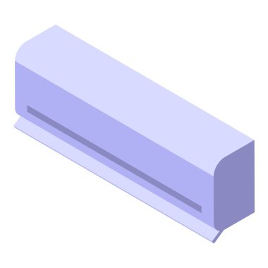 Duvara monte edilmiş klima ünitesi soğuk hava üflüyor.