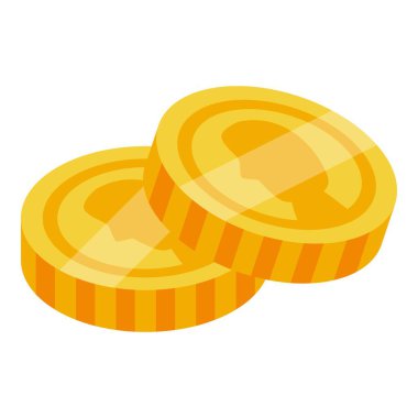 Zenginlik, finans ve tasarruf gibi kavramları temsil eden üst üste dizilmiş iki altın sikke.
