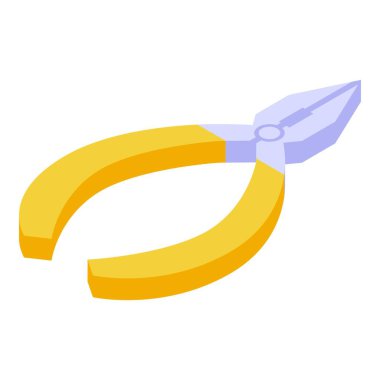 Sarı kerpeten, onarım işi için bir çivi tutuyor.