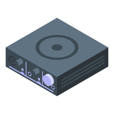 Profesyonel ses arayüzü müzik ve dijital iş istasyonları üretmek için kayıt stüdyosu ekipmanlarını gösteriyor