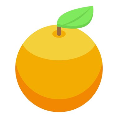 Olgun turuncu, yeşil yapraklı. Tazeliği ve turunçgillerin C vitamini içeriğini simgeliyor.