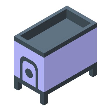 Modern metal kasa ahşap zeminde duruyor. Para ve değerli eşyalar için güvenli bir depo.