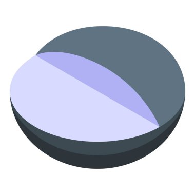 İki parçalı pazar payını gösteren küresel diyagram