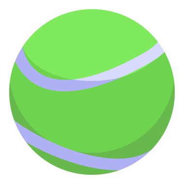 Sahada tenis oynamak için yeşil tenis topu