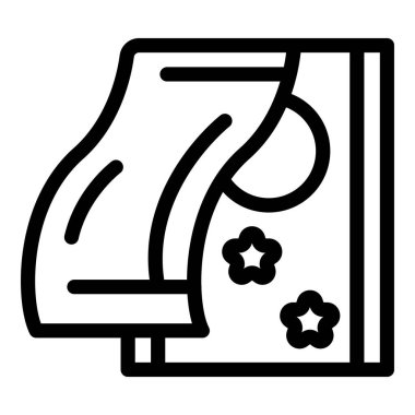 Bebek kıyafetlerinin kurutulması, çamaşır ve çocuk bakımının tasviri.