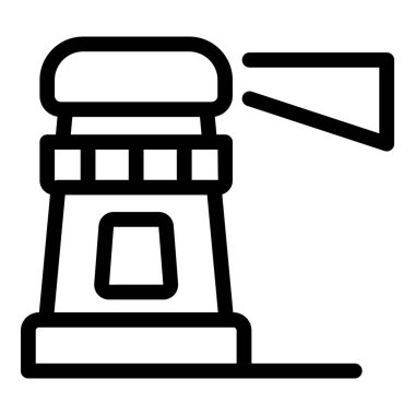 Gemilerin yol göstermesine yardımcı olmak için fenerin basit bir simgesi.