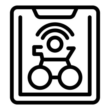 Şehirdeki kiralık elektrikli scooter 'ın yerini gösteren akıllı telefon uygulaması