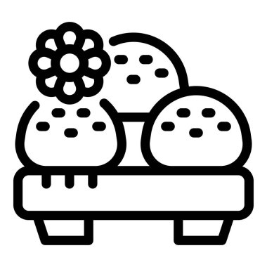 Ahşap bir tezgahta büyüyen kaktüsün çizgili sanat simgesi