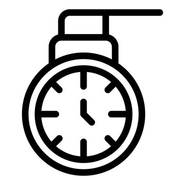 Analog saat, elleri saati işaret ederken saati söylüyor.