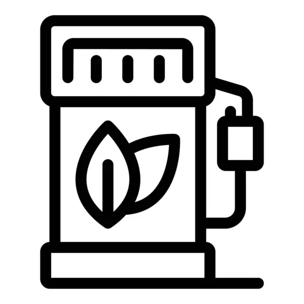 stock vector Biofuel station dispensing sustainable energy, promoting eco friendly transportation and reducing carbon footprint