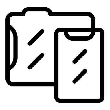 Dosya dizininden akıllı telefona aktarılan veri simgesi satırı