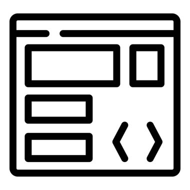 Bir web sitesi düzeninin basit kablosu içerik ve gezinme okları için kutular tasvir etmektir