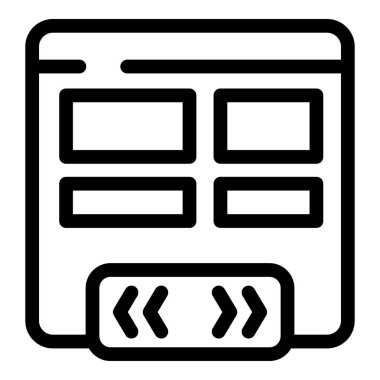 Dijital bilginin düzenlenmesi için bir içerik yönetim sisteminin - cms - düzenini gösteren web sitesi kablosu görüntülenir