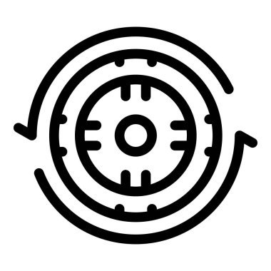 Geri dönüşüm ve sürdürülebilir iş uygulamalarını temsil eden dairesel ekonomi simgesi