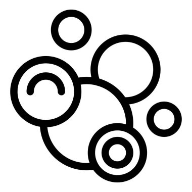 Kabarcıklarla çevrili üzgün bir yüzün soyut bir simgesi. Üzüntüyü, yalnızlığı ya da yalnızlığı simgeliyor.