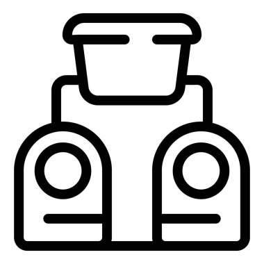 İkili su filtresi sistemi ikonu musluk suyunu içme suyu için temizliyor