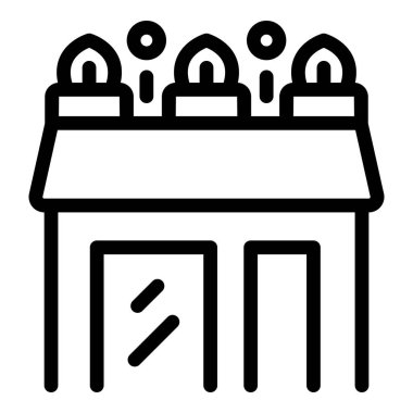 Geleneksel kubbe mimarisi olan bir Hindu tapınağı.