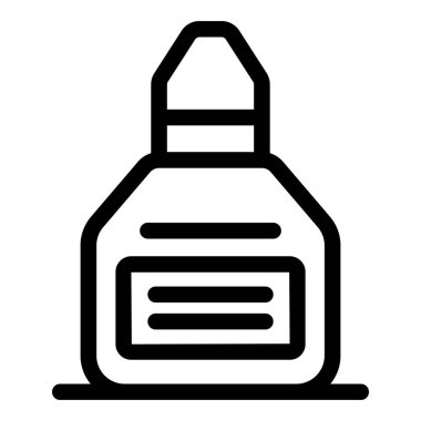 Sağlık ve ilaç konuları için bir tıbbi tedavi etiketinin üzerinde duran burun spreyi şişesi