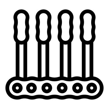 Ürünleri fabrikada taşıyan bir taşıma bandı sisteminin basit simgesi