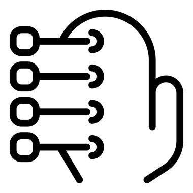 Çoklu seçim listesinden bir seçeneği seçen eli temsil eden biçimlendirilmiş simge