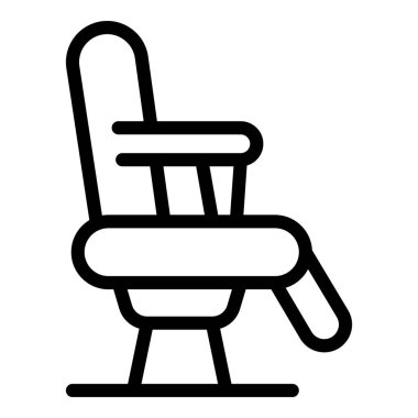 Bebek bakımı, ebeveynlik ya da bebek ürünleri ile ilgili projeler için mükemmel bir bebek sandalyesinin simgesi.