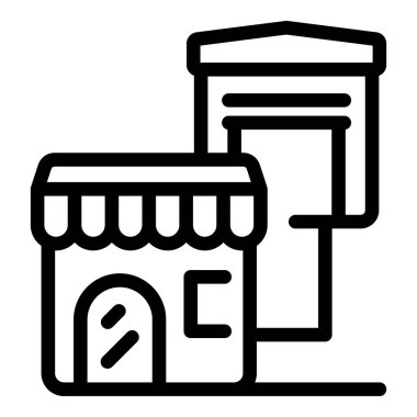 Bir deponun yanında küçük bir dükkan kiralayacağız.